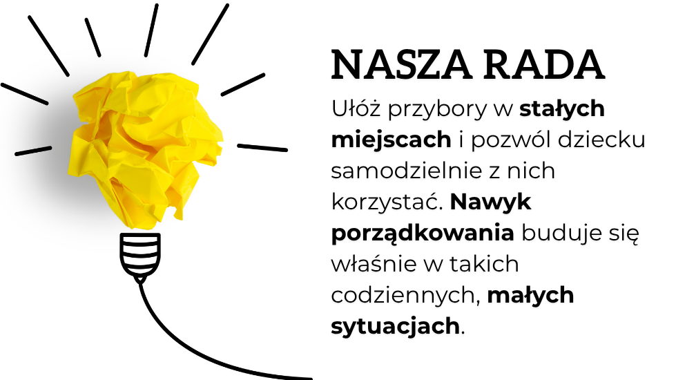 porządek na biurku dziecka - biurko regulowane elektrycznie